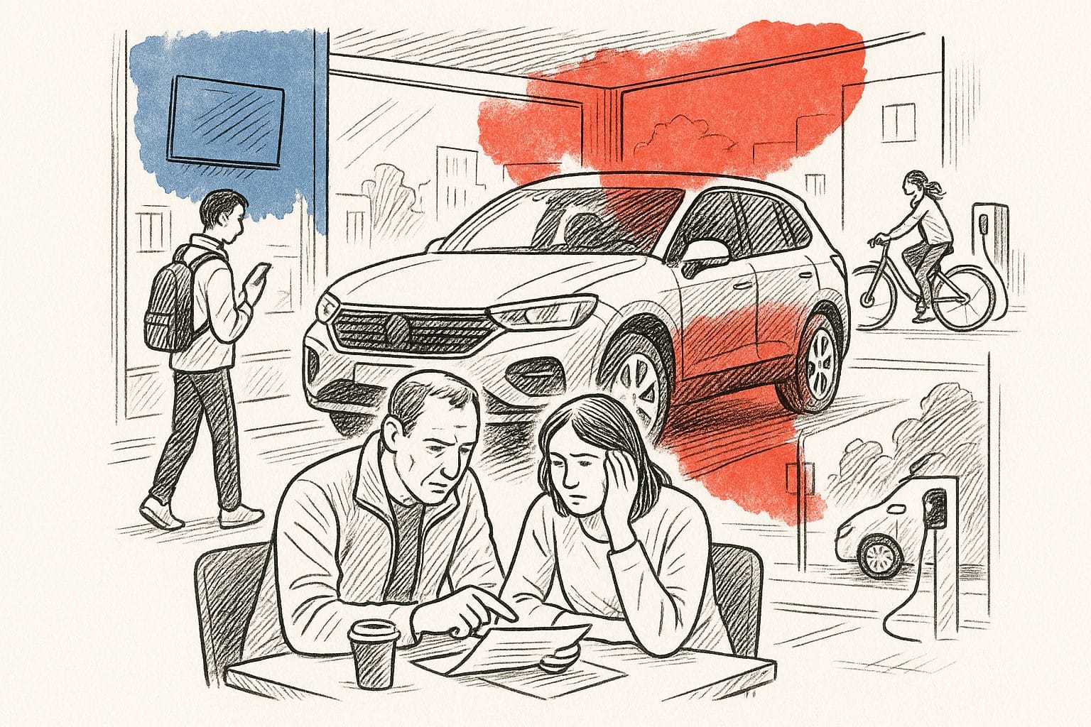 Cars consume one-fifth of income for the poorest households, with no alternative in sight