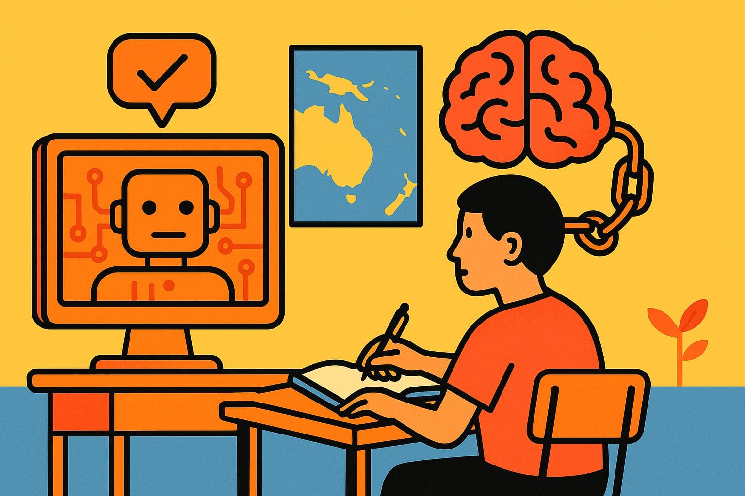 L'IA en classe améliore le niveau mais crée une forte dépendance cognitive