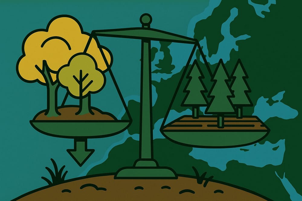 Europe's Forest Carbon Sink Lost 27% in a Decade, Monocultures to Blame